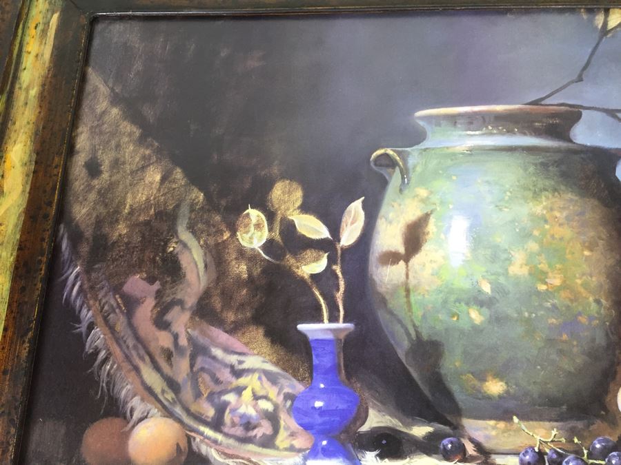 Decorative Still Life Print In Metal Frame [Photo 4]