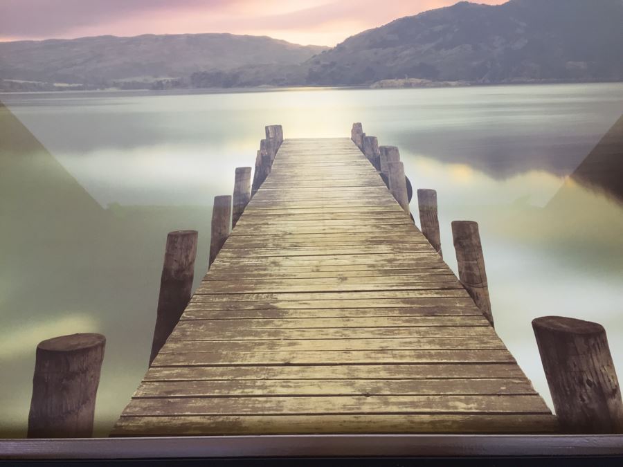 Framed Photographic Print Of Lake Pier [Photo 3]