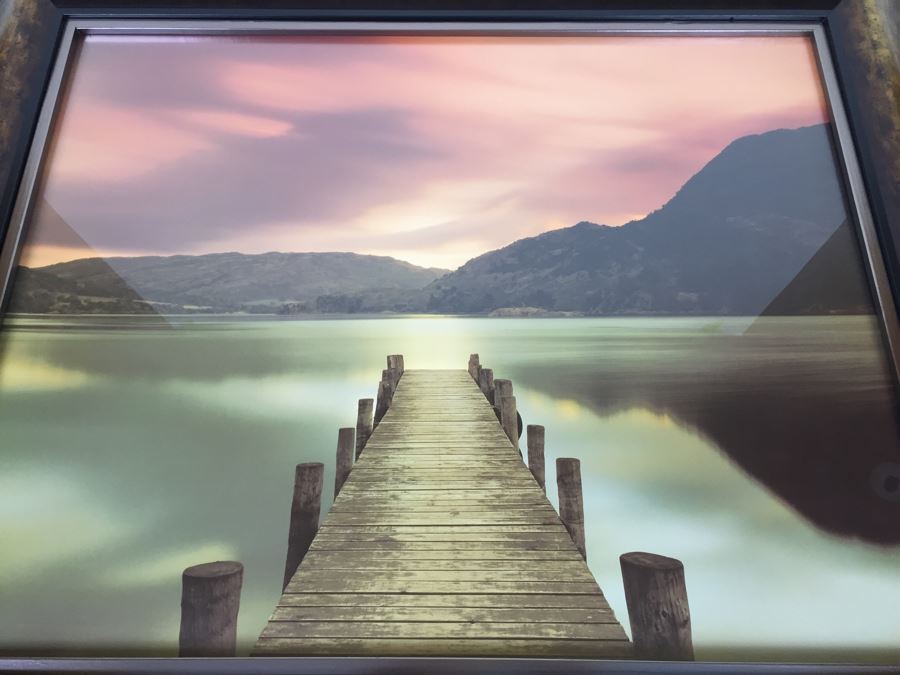 Framed Photographic Print Of Lake Pier [Photo 2]