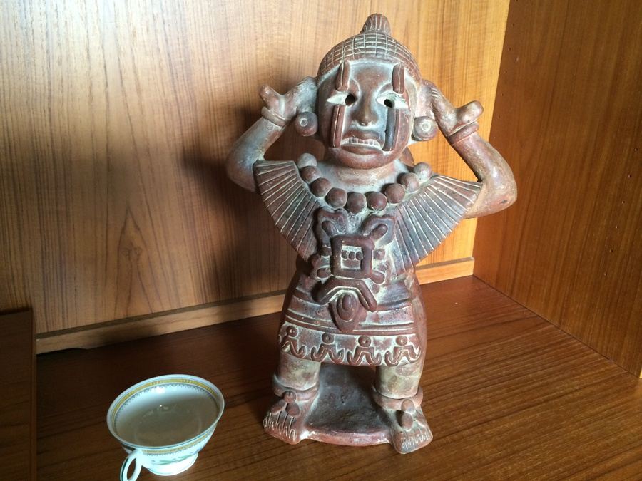 Mexican Clay Pottery Mayan Aztec? - 18'