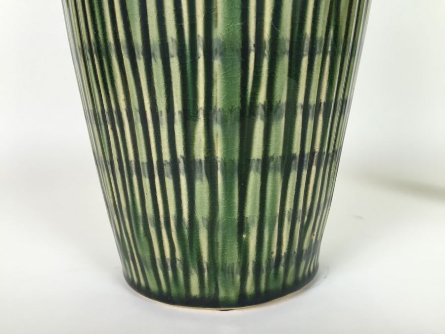 Tall Contemporary Vase With Aritificial Plants [Photo 7]