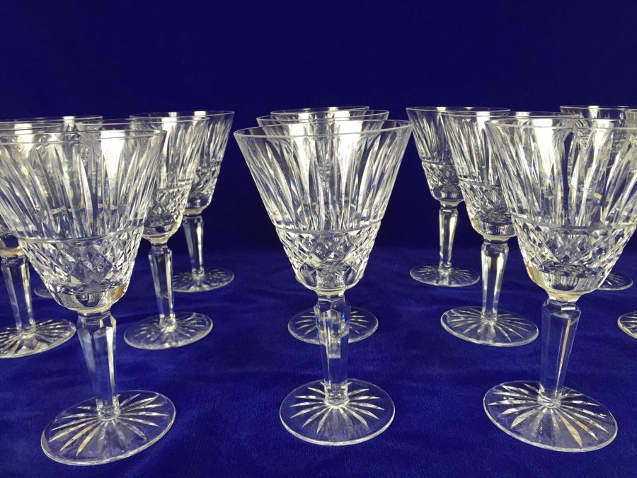 (13) Waterford Crystal Maeve Stemware Glasses Estimate $90x13=$1,170 [Photo 2]
