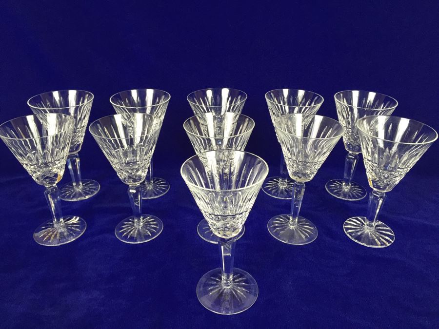 (11) Waterford Crystal Maeve Stemware Glasses Estimate $90x11=$990