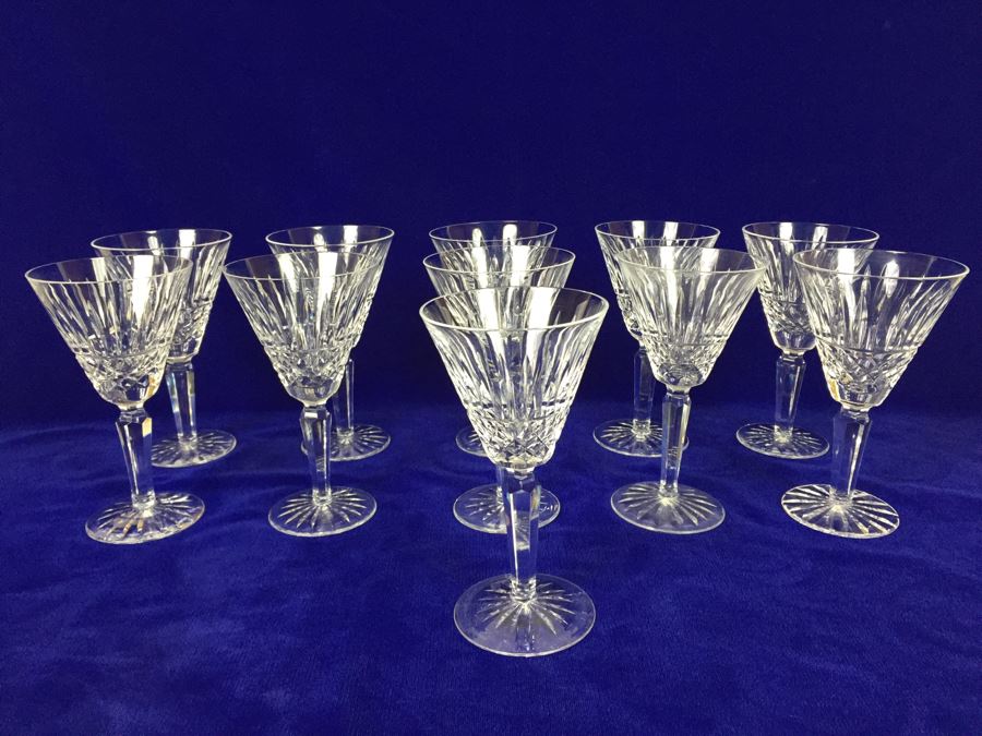 (11) Waterford Crystal Maeve Stemware Glasses Estimate $90x11=$990