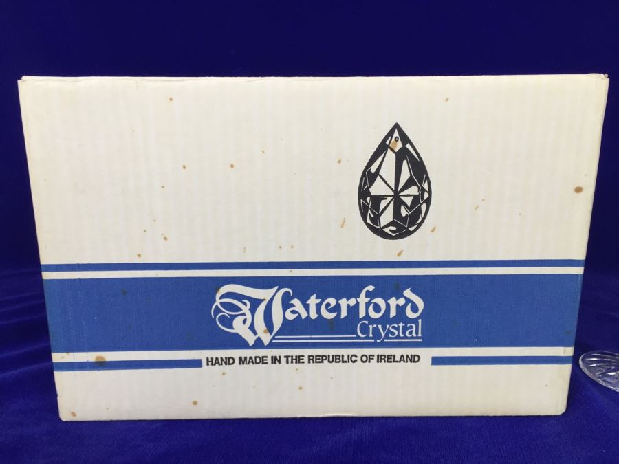 Waterford Crystal Maeve Empty Box With Single Waterford Maeve Stemware Glass Estimate $90 [Photo 2]