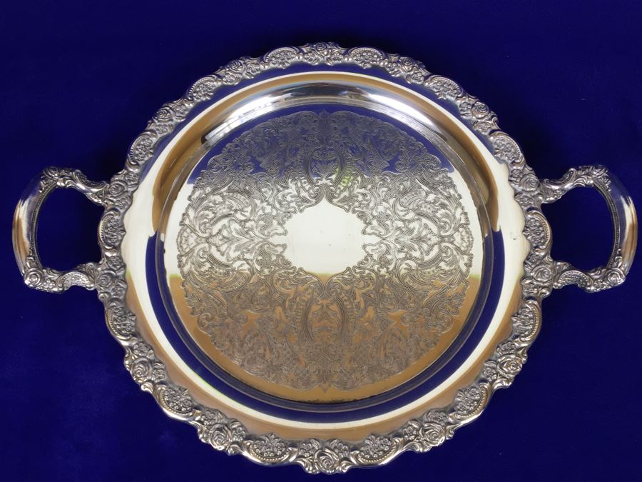 ONEIDA Silverplate Footed Coffee Pot With Creamer, Sugar And Serving Tray [Photo 20]