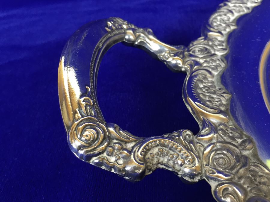 ONEIDA Silverplate Footed Coffee Pot With Creamer, Sugar And Serving Tray [Photo 19]