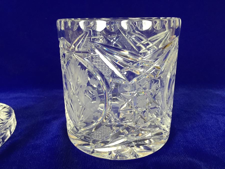 Cut Crystal Candy Bowl Jar With Lid [Photo 7]