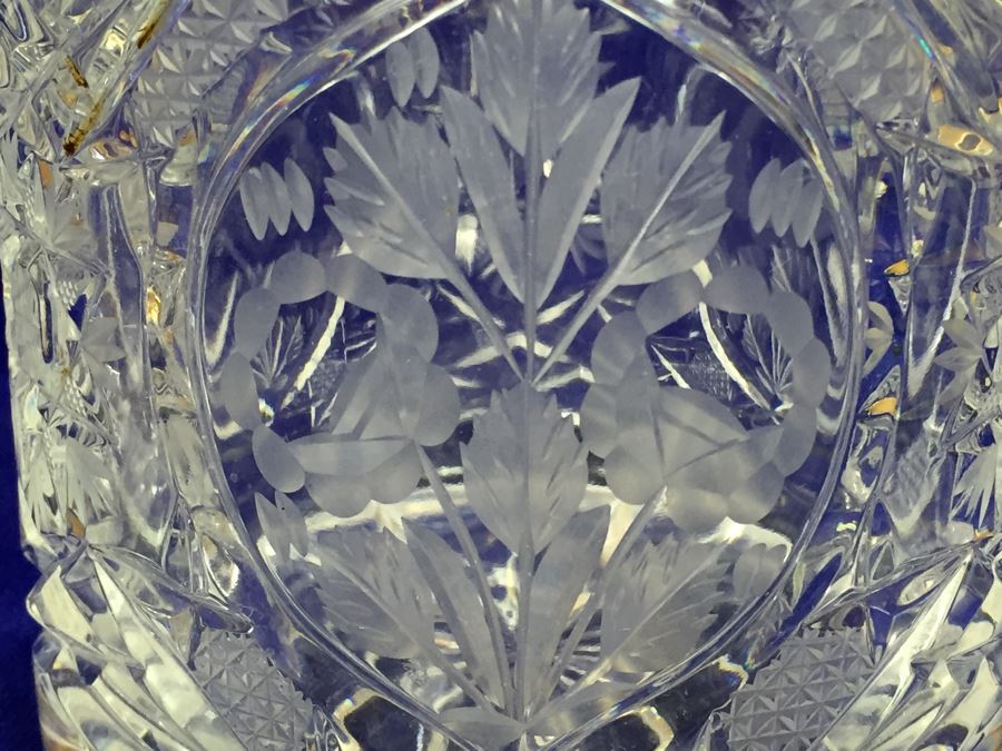 Cut Crystal Candy Bowl Jar With Lid [Photo 9]