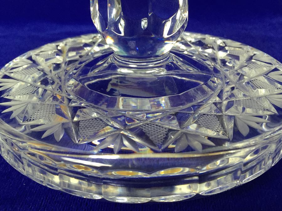Cut Crystal Candy Bowl Jar With Lid [Photo 13]