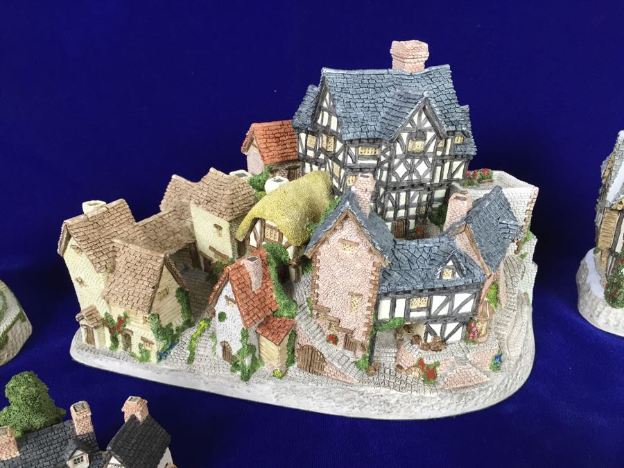 Large Collection Of David Winter Hand Made And Hand Painted Villages Hampshire, Great Britain [Photo 2]
