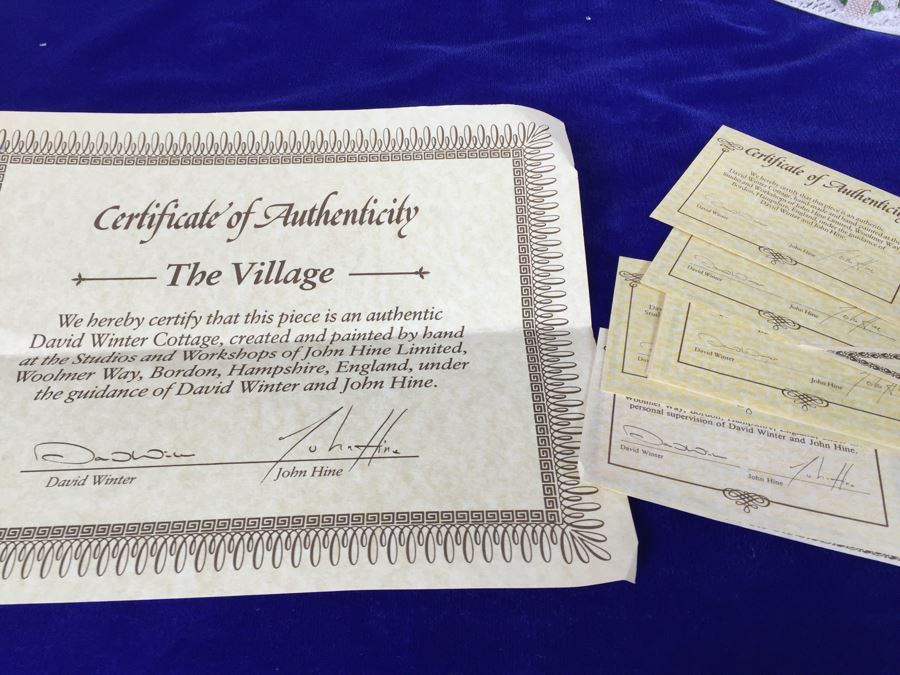 Large Collection Of David Winter Hand Made And Hand Painted Villages Hampshire, Great Britain [Photo 35]