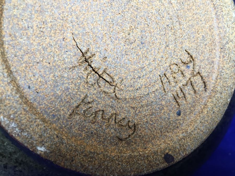 Handmade 1970's Signed Pottery By Kenney [Photo 3]