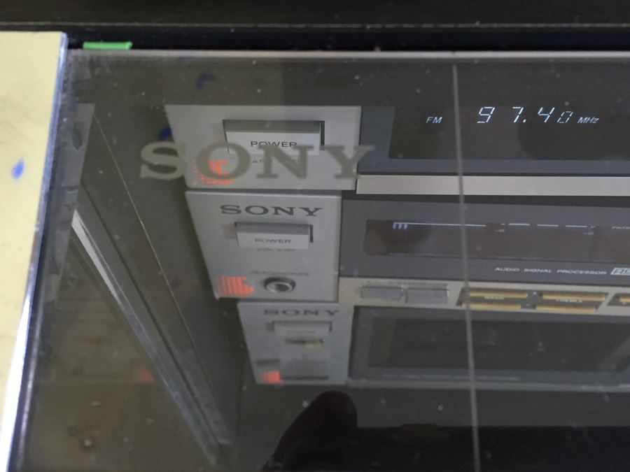 SONY Audio Rack System Includes Tuner, Amplifier, Record Player