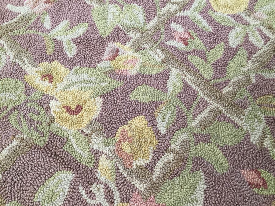 Hand Hooked Rose Motif Rug Goes Great With Shabby Chic Furniture [Photo 7]