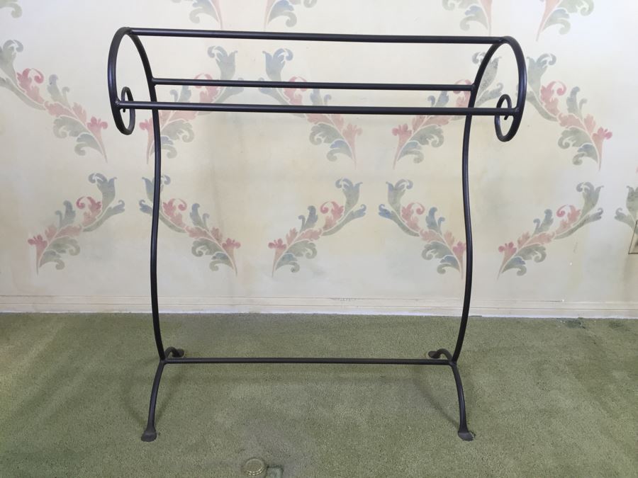 Wrought Iron Quilt Stand