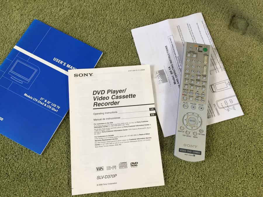 Westinghouse 27' Flat Screen TV Model LTV-27w2 And SONY DVD Player/VCR SLV-D370P [Photo 9]