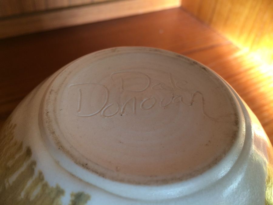 Brown and White Drip Glaze Pottery - 5 1/2' Tall [Photo 5]