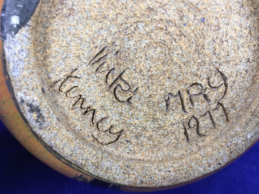 Handmade 1970's Signed Pottery By Kenney [Photo 3]
