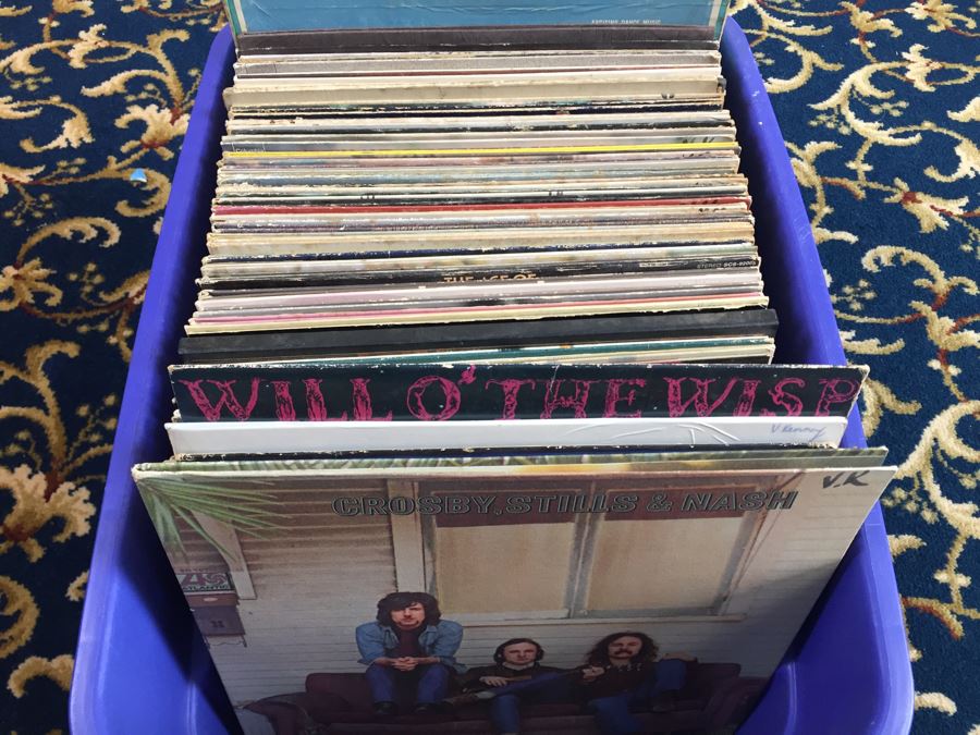 Vinyl Record Lot 33RPM - Crosby, Stills & Nash, QuarterFlash, Eagles, Jim Croce ... [Photo 1]