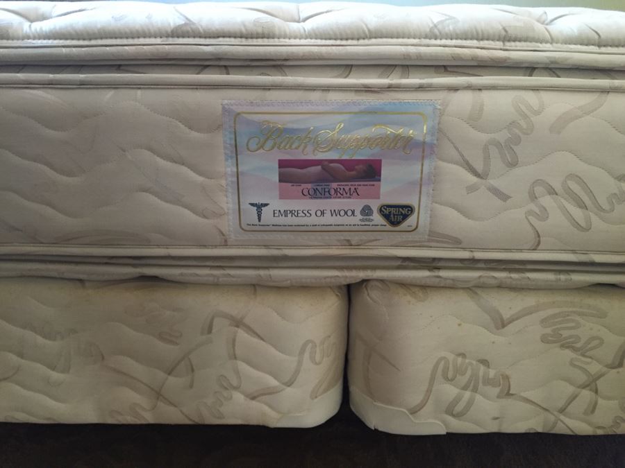 King Size Conforma Back Supporter Mattress, Box Springs And Metal Bed Frame [Photo 6]