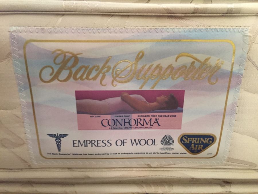 King Size Conforma Back Supporter Mattress, Box Springs And Metal Bed Frame [Photo 3]