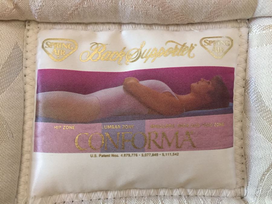 King Size Conforma Back Supporter Mattress, Box Springs And Metal Bed Frame [Photo 7]