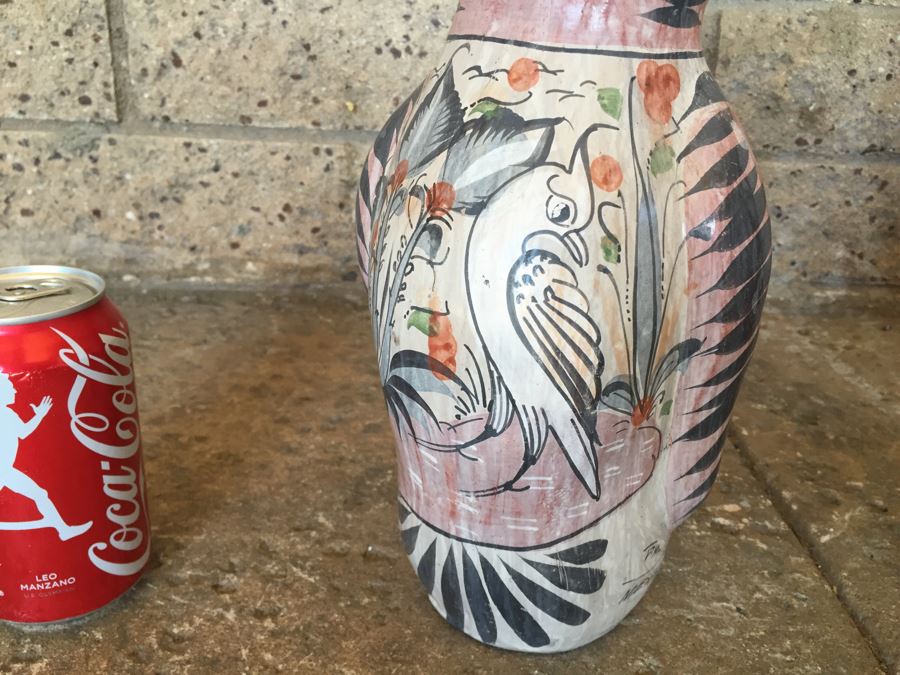 Mexican Pottery Lot With 2 Birds And Cat [Photo 5]