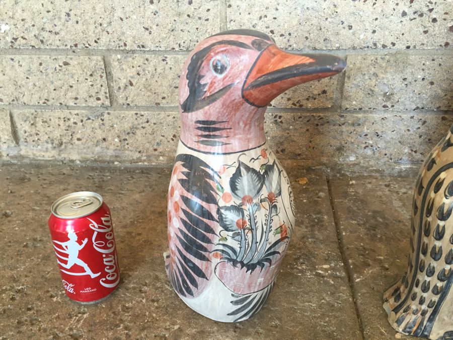 Mexican Pottery Lot With 2 Birds And Cat [Photo 10]