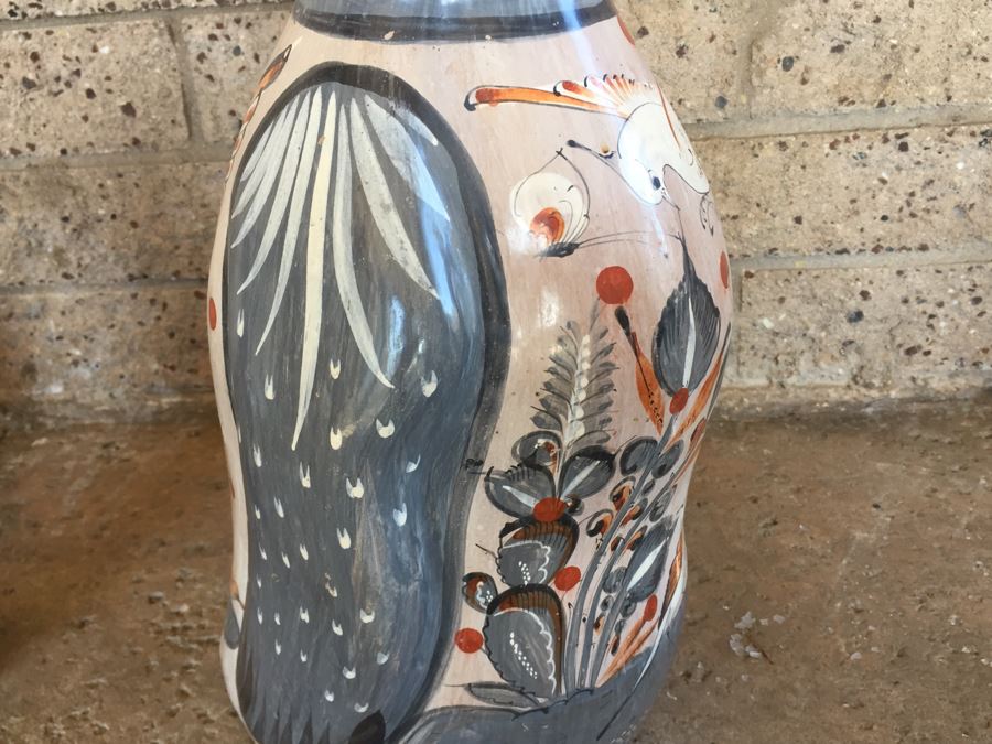 Mexican Pottery Lot With 2 Birds And Cat [Photo 25]