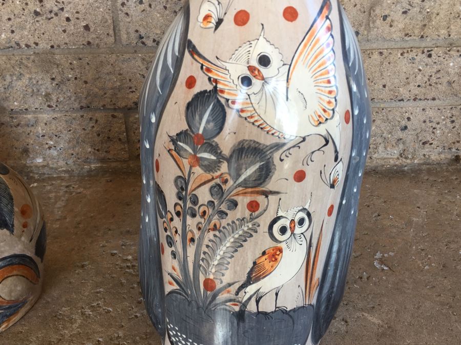 Mexican Pottery Lot With 2 Birds And Cat [Photo 23]
