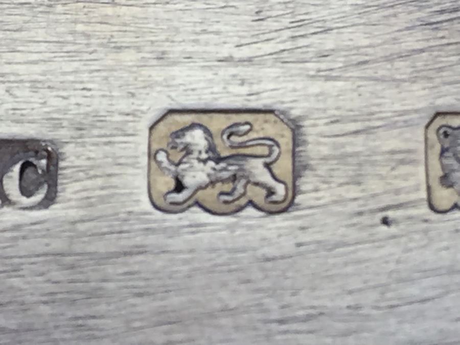 Vintage 1928 Lionel Alfred Crichton London England Silver Platter 1,112g = $615 Melt Value [Photo 13]