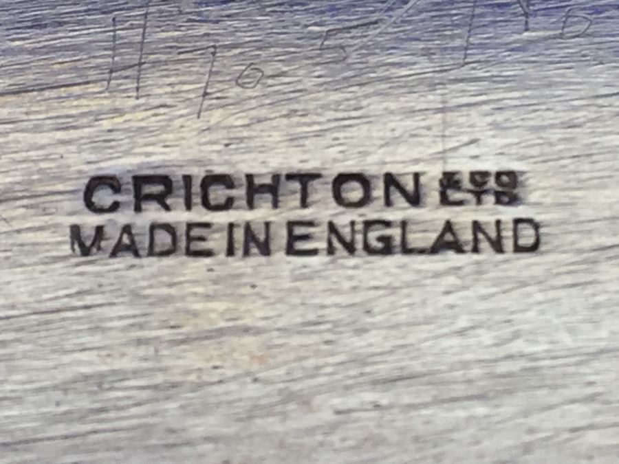 Vintage 1928 Lionel Alfred Crichton London England Silver Platter 1,112g = $615 Melt Value [Photo 18]