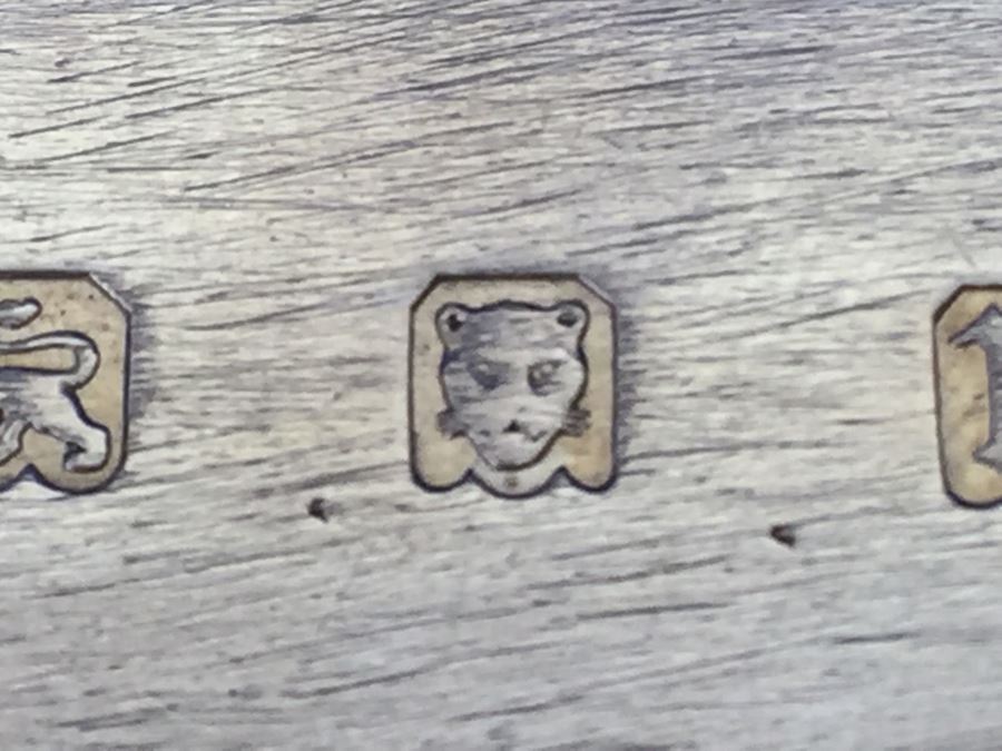 Vintage 1928 Lionel Alfred Crichton London England Silver Platter 1,112g = $615 Melt Value [Photo 14]