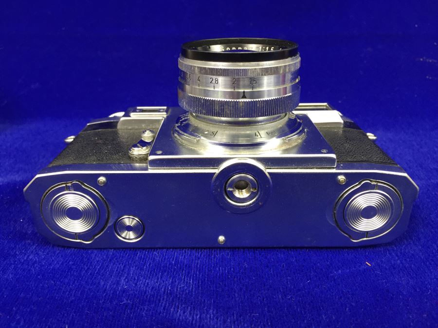 Vintage Contax Camera With Leather Case, Manual And Zeiss Sonnar 50mm Lens [Photo 20]