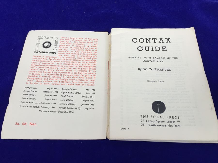 Vintage Contax Camera With Leather Case, Manual And Zeiss Sonnar 50mm Lens [Photo 22]