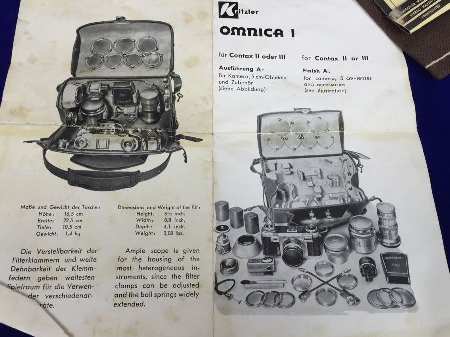 Omica I Camera Case With Various Colored Filters Lenses + Zeiss Ikon Hood [Photo 5]