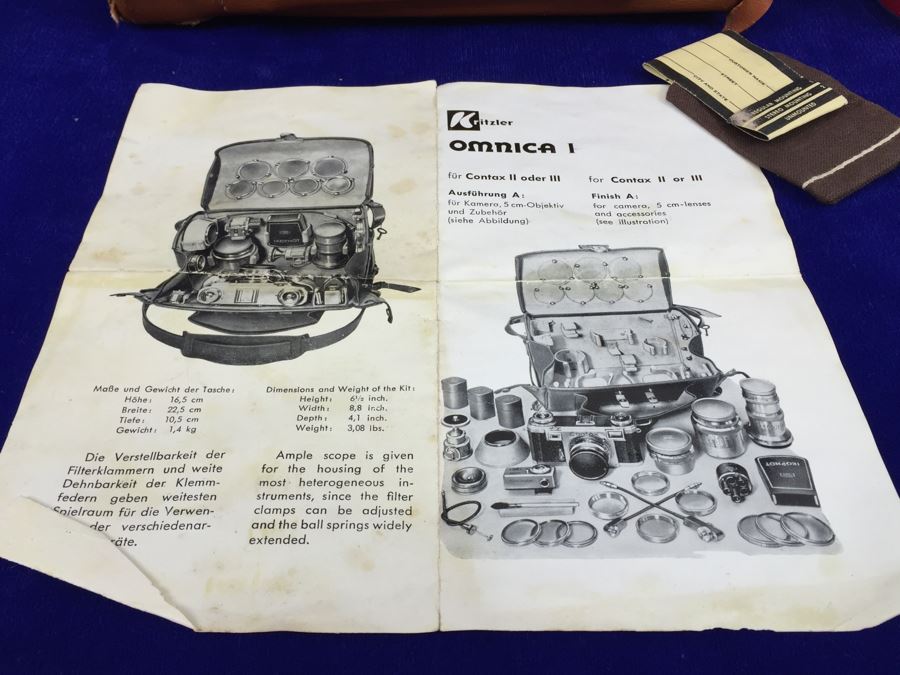 Omica I Camera Case With Various Colored Filters Lenses + Zeiss Ikon Hood [Photo 4]