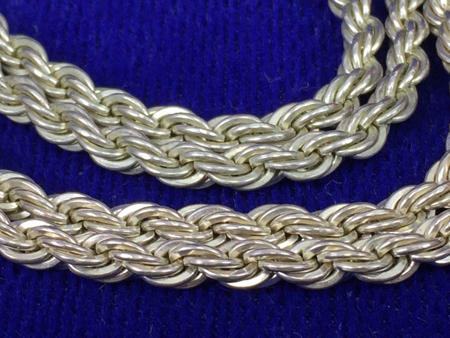 Sterling Silver Rope Chain 36g [Photo 6]