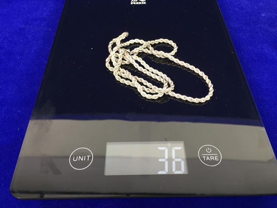 Sterling Silver Rope Chain 36g [Photo 9]