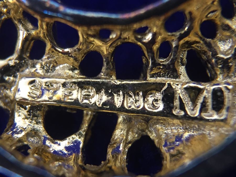 Sterling Silver Pierced Earrings With Gold Accents 7g [Photo 3]