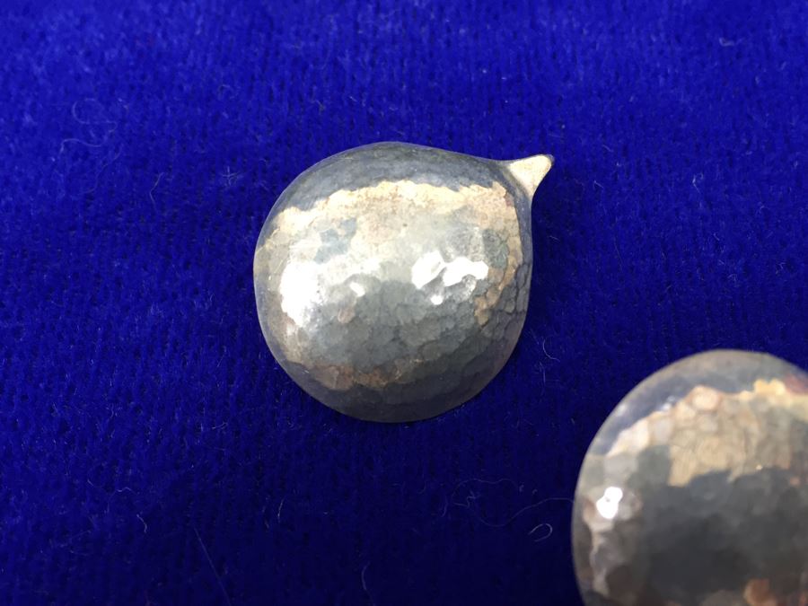 Sterling Silver Modernist Earrings Signed N. BRIGGS [Photo 5]