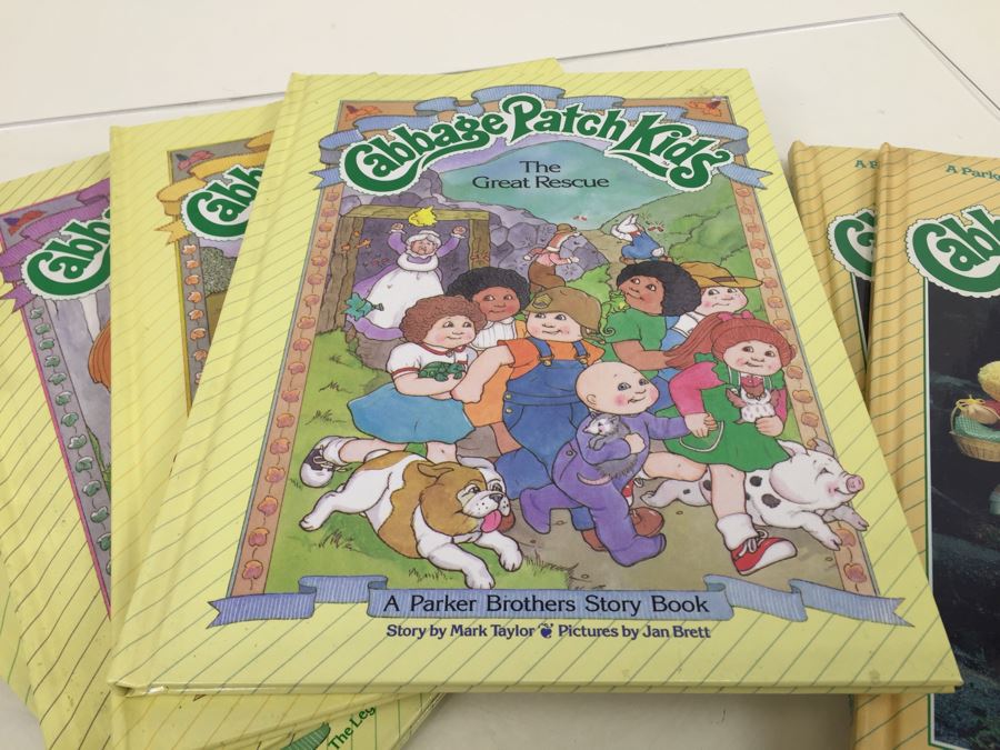(6) Cabbage Patch Kids Parker Brothers Books New Old Stock Vintage 1984 [Photo 5]
