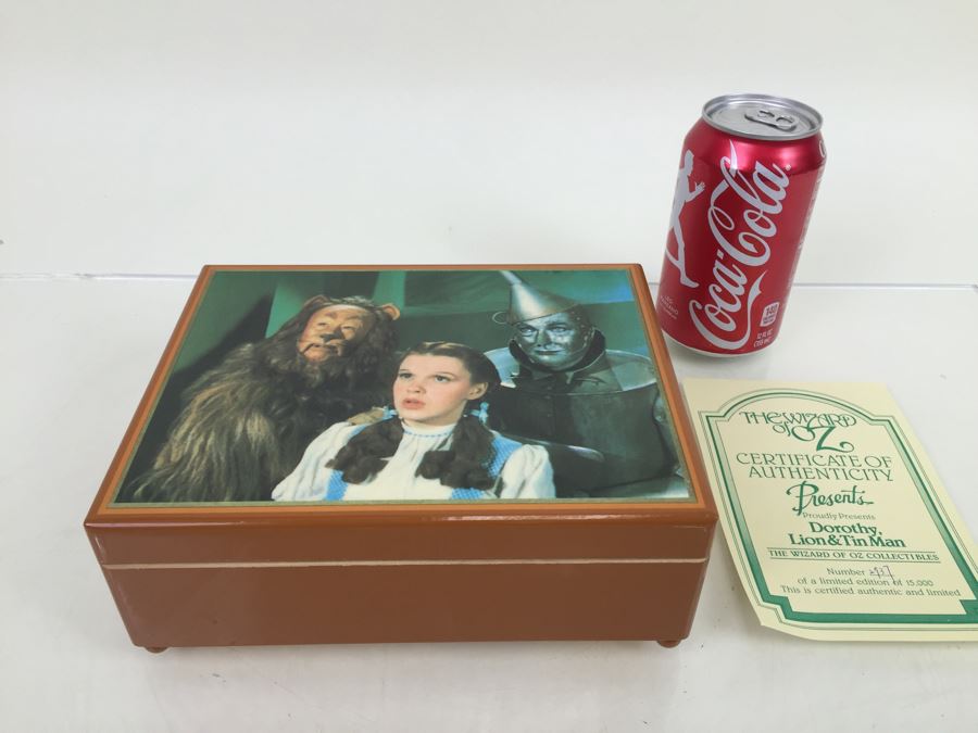 The Wizard Of Oz Dorothy, Lion & Tin Man Music Box Limited Edition 2,397 Of 15,000