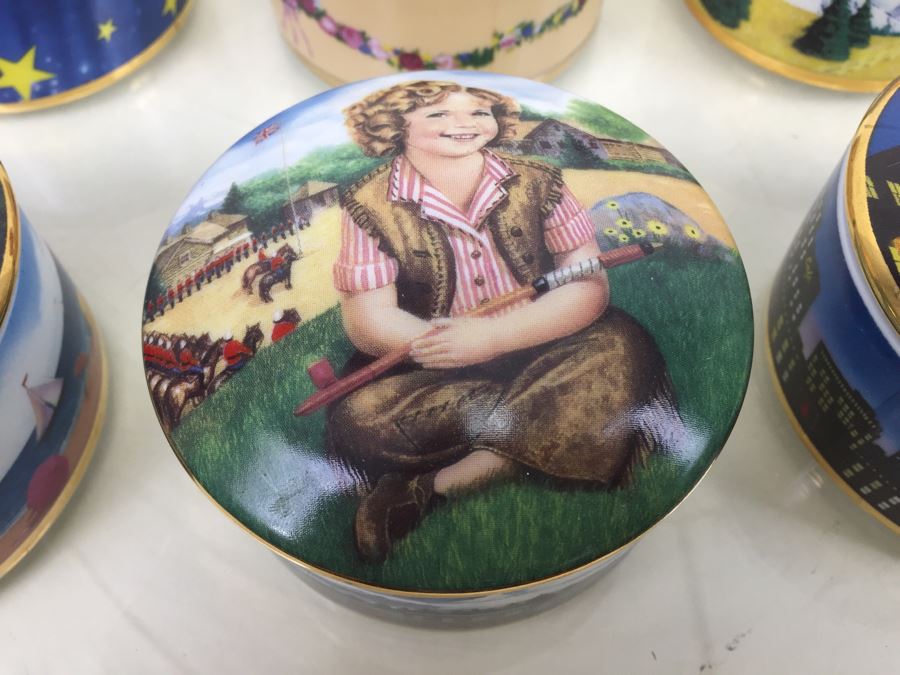 (6) Shirley Temple Music Box Collection From Danbury Mint Limited Edition Vintage 1994 [Photo 6]