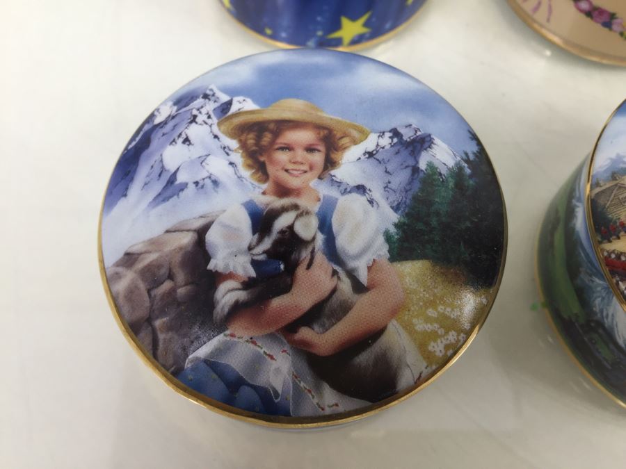 (6) Shirley Temple Music Box Collection From Danbury Mint Limited Edition Vintage 1994 [Photo 4]