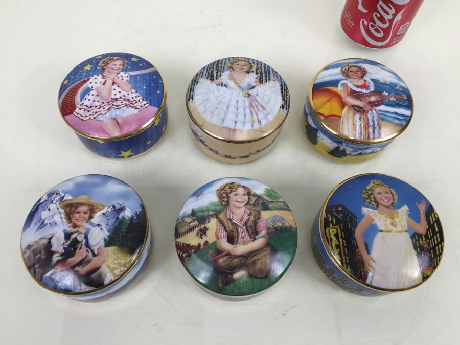 (6) Shirley Temple Music Box Collection From Danbury Mint Limited Edition Vintage 1994 [Photo 2]