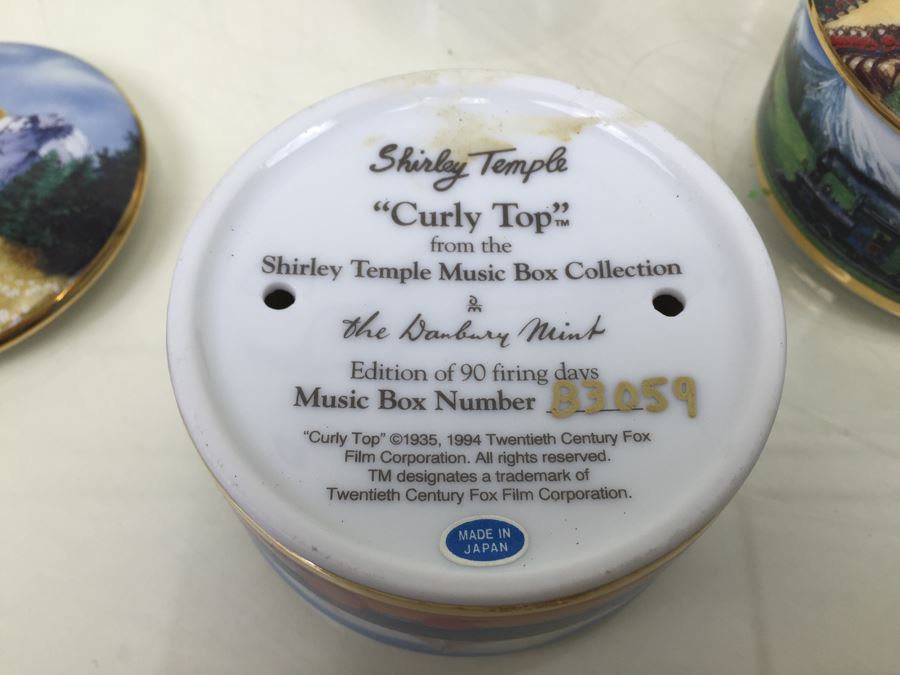 (6) Shirley Temple Music Box Collection From Danbury Mint Limited Edition Vintage 1994 [Photo 3]