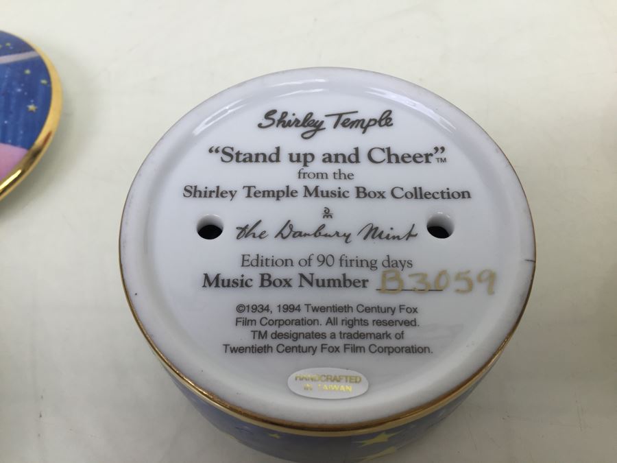 (6) Shirley Temple Music Box Collection From Danbury Mint Limited Edition Vintage 1994 [Photo 20]