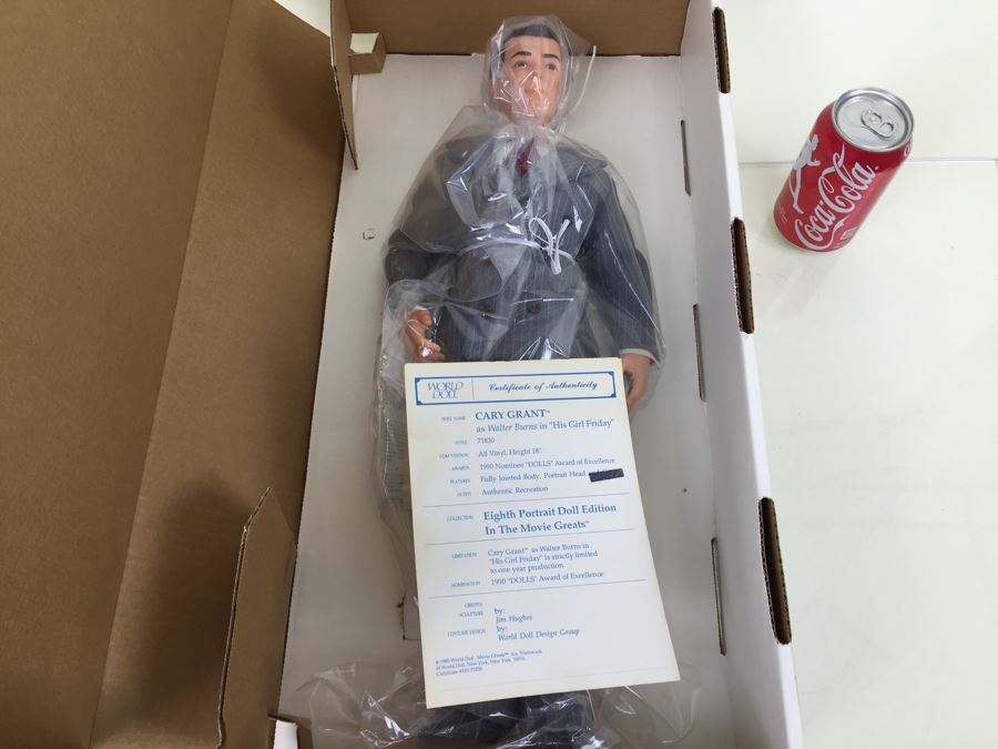 Walter Burns As Portrayed By Cary Grant From 'His Girl Friday' Limited Edition Doll By World Doll New In Box Vintage 1990 [Photo 3]